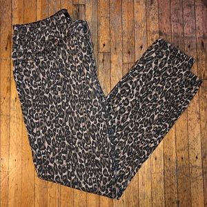 D. Jeans Leopard Print Patterned Pants